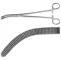 DAM FORCEPS CURVED 22CM