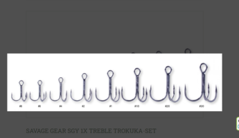 SAVAGE GEAR SGY 1X TREBLE TROKUKA-SET