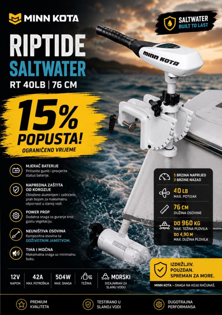 Akcija - MINN KOTA RIPTIDE SALTWATER RT 40LB 76 CM