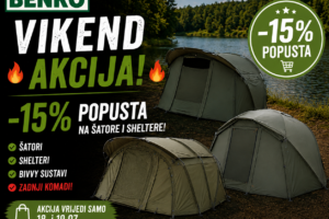 🔥 VIKEND AKCIJA! 🔥 🏕️ 15% POPUSTA na šatore i sheltere!