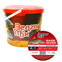 BENZAR MIX GROUNDBAIT BASE – Set prihrane u kanti 4+1